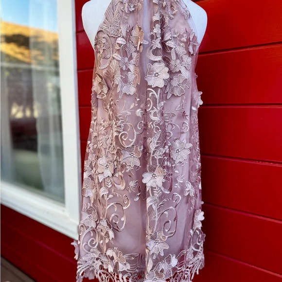 Belle Primrose Badgley Mischka embroidered Cocktail Dress size 2 - Picture 4 of 9